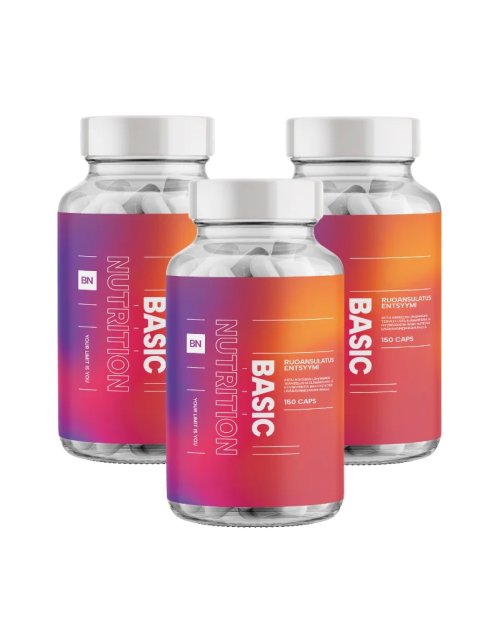 BN Big Buy: 3 kpl Basic Nutrition Ruoansulatusentsyymi (450 kaps.) | Black Friday