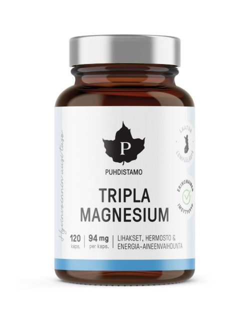 Puhdistamo - Real Foods Oy Puhdistamo Tripla Magnesium | Black Friday