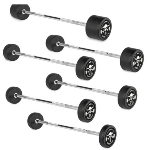 Ironsports ATX® Pro Style kiinteä kumitettu Suora tanko 15 kg BC-logolla | Black Friday