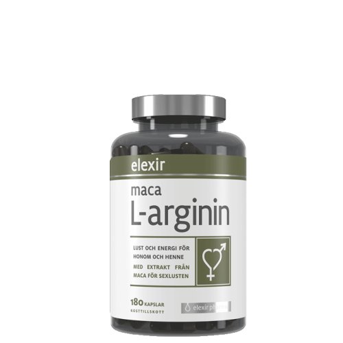 Elexir Pharma Maca L-arginin, 180 kapselia | Black Friday