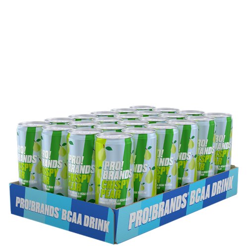 24 x Pro Brands BCAA Drink, 330 ml, Crispy Pear | Black Friday
