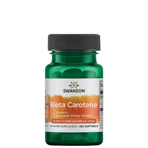 Swanson Betakaroten 25000 Iu (7,500 mcg Rae) 100 mjuka kapslar | Black Friday